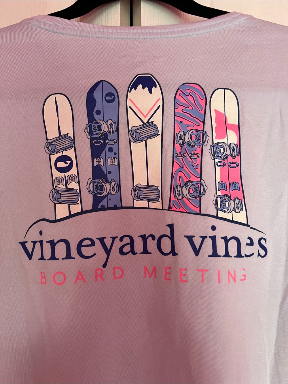 Vineyard Vines 💯 Cotton Men/Women Long-Sleeve Pocket Tee in Light Blue SizeXL